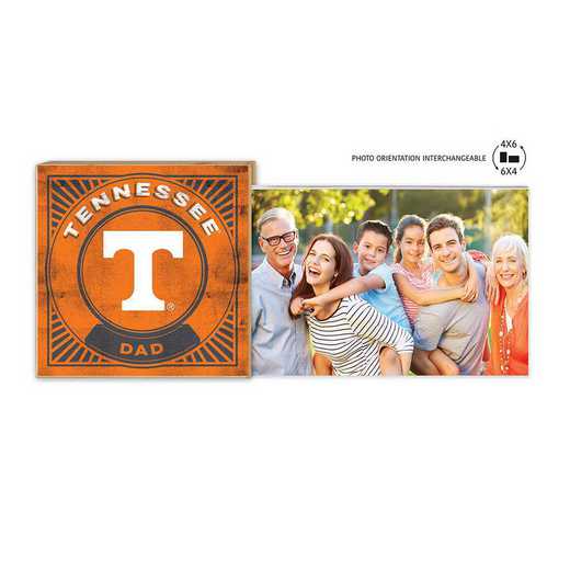 1074103468: Floating Picture Frame Proud Dad Retro  Tennessee Volunteers