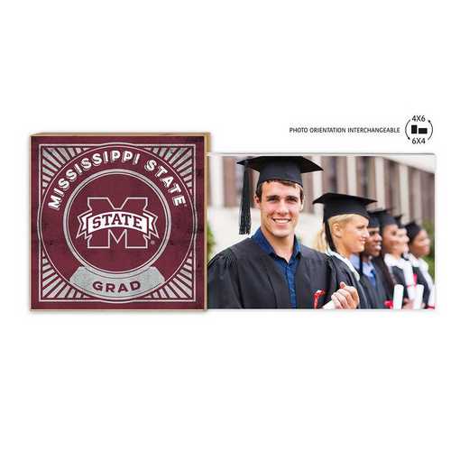 1074105337: Floating Picture Frame Proud Grad Retro  Mississippi State Bulldogs