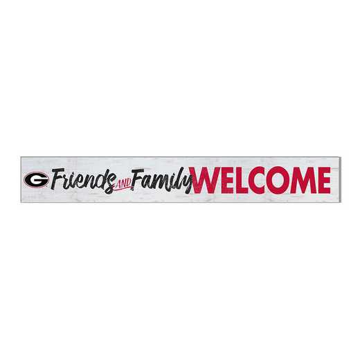 1079101237: 5x36 Welcome Door Sign Georgia Bulldogs