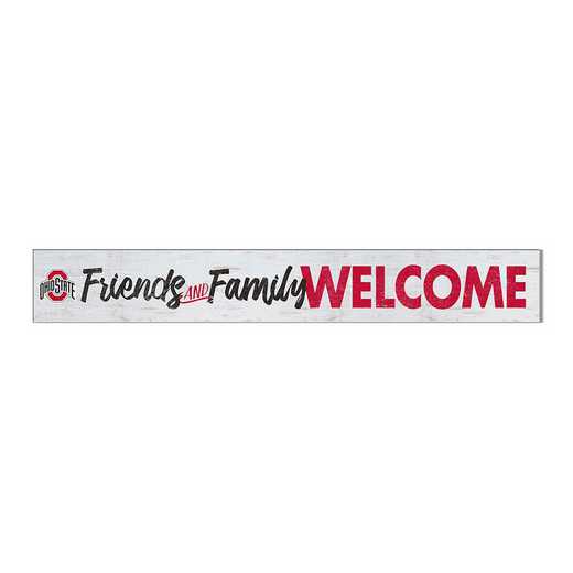 1079101387: 5x36 Welcome Door Sign Ohio State Buckeyes