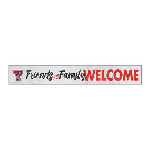 1079101477: 5x36 Welcome Door Sign Texas Tech Red Raiders
