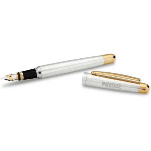 615789385899: Purdue University Fountain Pen in Sterling Silver