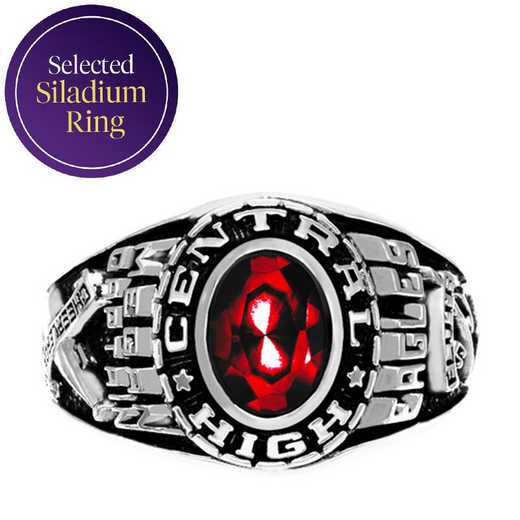 Women's Customizable Large Traditional Class Ring with Oval Stone - Stylist