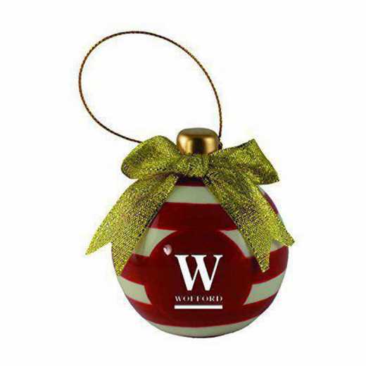 CER-4022-WOFFORD-LRG: LXG CERAMIC BALL ORN, Wofford College