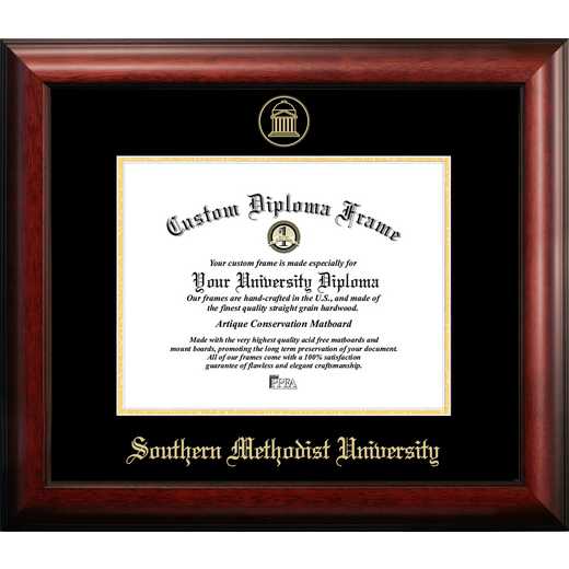 Campus Images Southern Methodist University Mahogany Finished Wood Diploma Frame