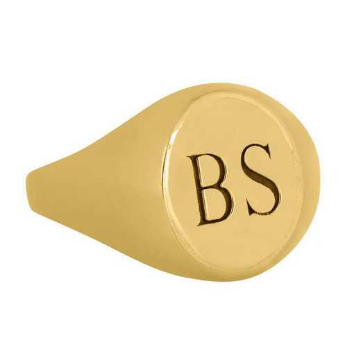 SIGNET RING WITH BS (LARGE)