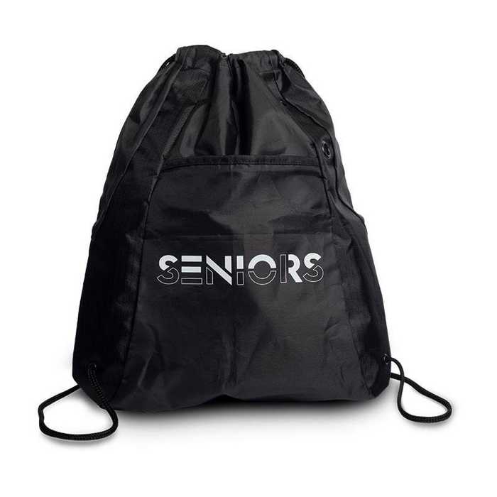 Seniors Stencil Drawstring Backpack