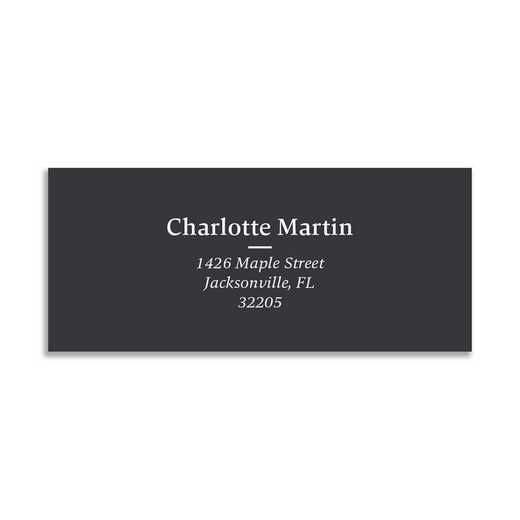 Timeless Black and White Graduation Address Labels