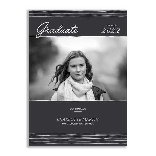 Timeless Black and White Graduation Photo Announcement Bundle