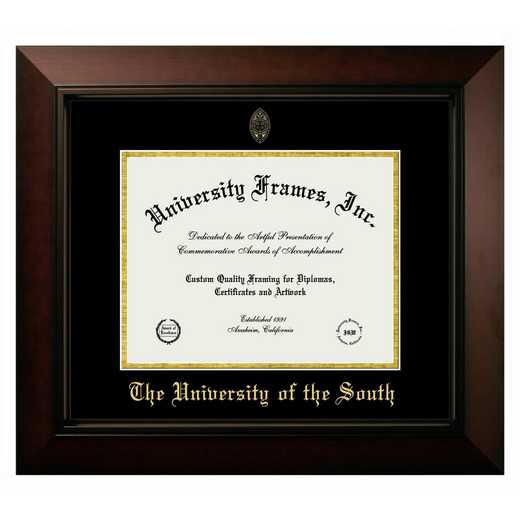 TN599MBSGED: The University Of The South  14w x 11h Manhattan Black Single Mat Gold Embossed Diploma Frame