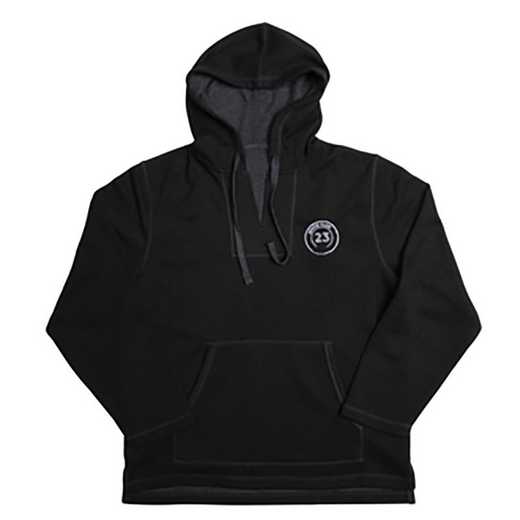 Senior Class 23 Embroidered Hoodie, Black Charcoal Gray Heather