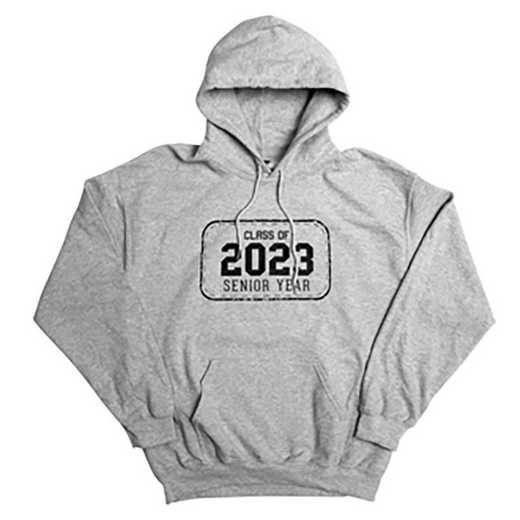 2023 Class of Senior Hoodie, Heather Gray