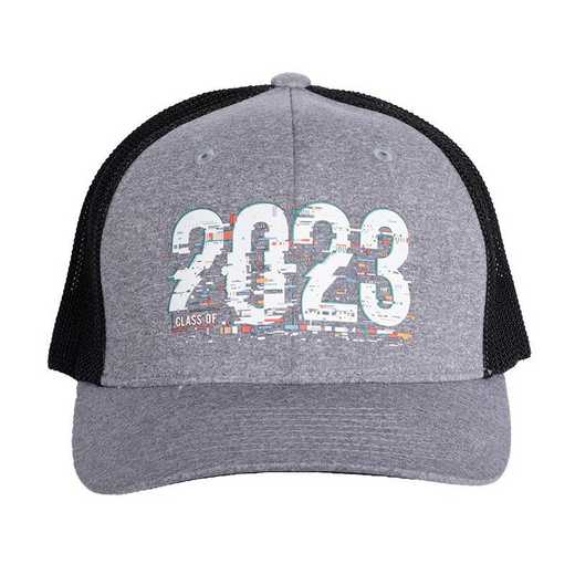 K023263: Trucker Hat 2023 - Gray and Black Mesh