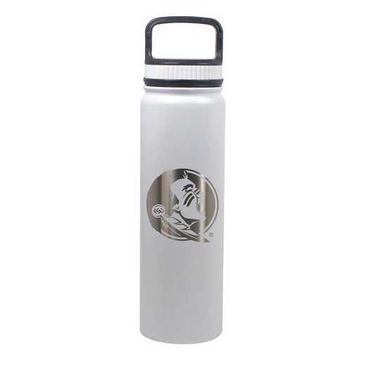BDSE24-WH-130840: 24 OZ WHITE STAINLESS BOTTLE
