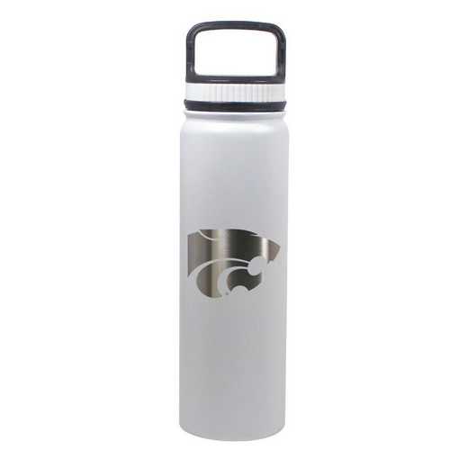 BDSE24-WH-130955: 24 OZ WHITE STAINLESS BOTTLE