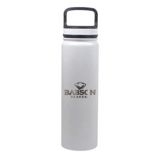BDSE24-WH-131011: 24 OZ WHITE STAINLESS BOTTLE