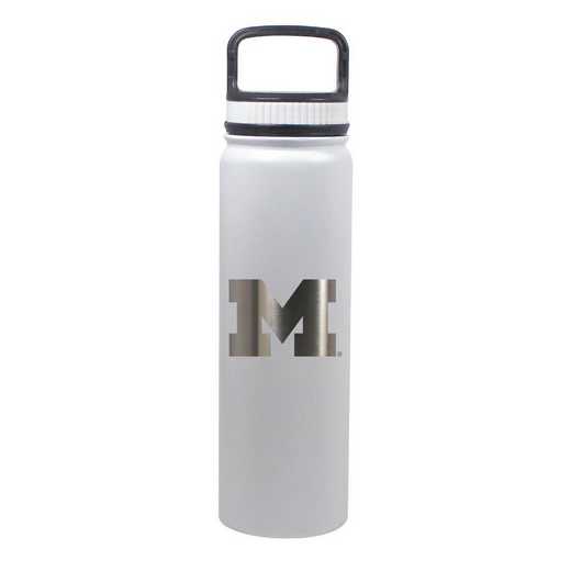 BDSE24-WH-131128: 24 OZ WHITE STAINLESS BOTTLE