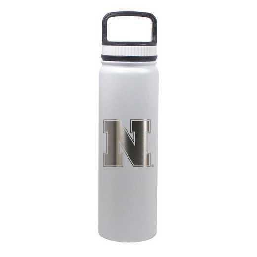 BDSE24-WH-131234: 24 OZ WHITE STAINLESS BOTTLE
