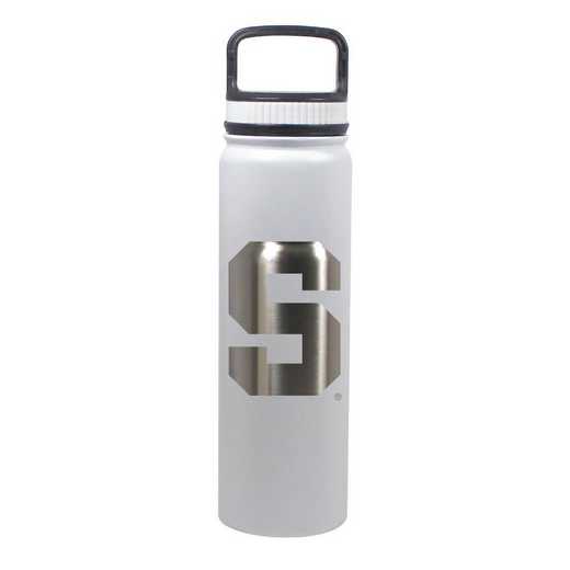 BDSE24-WH-131380: 24 OZ WHITE STAINLESS BOTTLE
