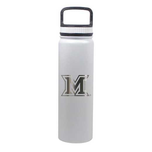 BDSE24-WH-131416: 24 OZ WHITE STAINLESS BOTTLE