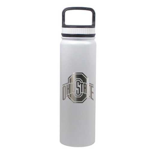 BDSE24-WH-131424: 24 OZ WHITE STAINLESS BOTTLE