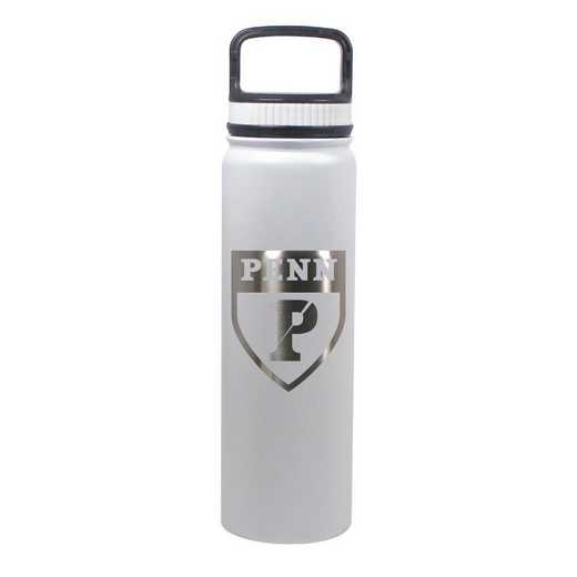 BDSE24-WH-131518: 24 OZ WHITE STAINLESS BOTTLE