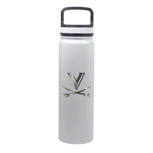 BDSE24-WH-131718: 24 OZ WHITE STAINLESS BOTTLE