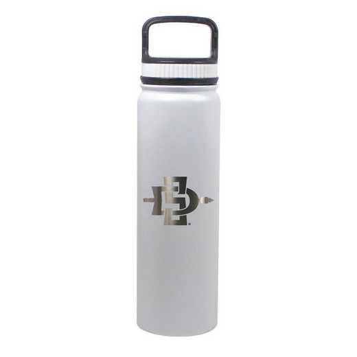 BDSE24-WH-135129: 24 OZ WHITE STAINLESS BOTTLE