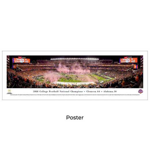 CFPC19: 2018 College Football Champions - Clemson Tigers, Unframed