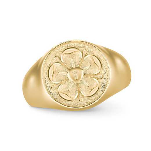 Ladies' FaithCrest Round Personalized Ring