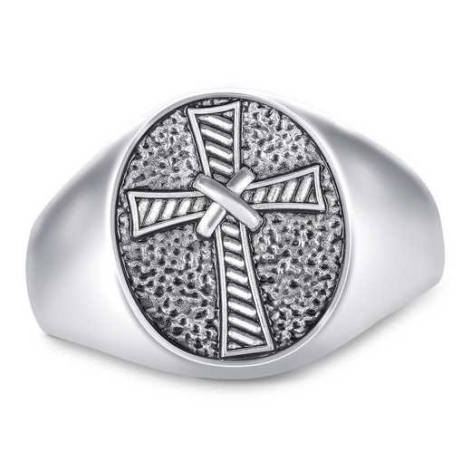 Men's FaithCrest Oval Personalized Ring