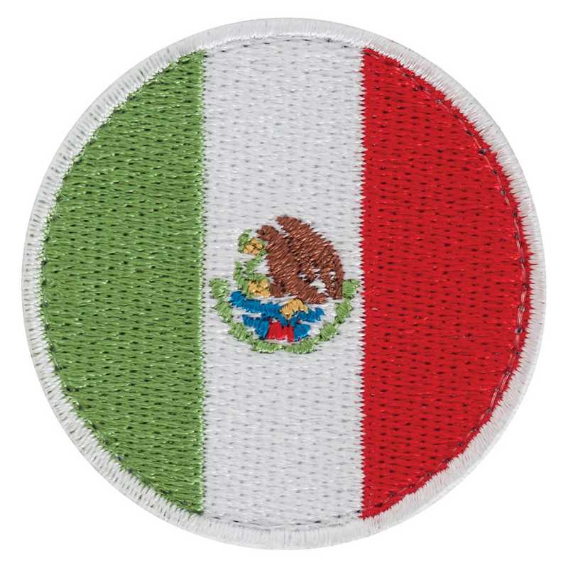 Mexico Circle Flag ID Patch