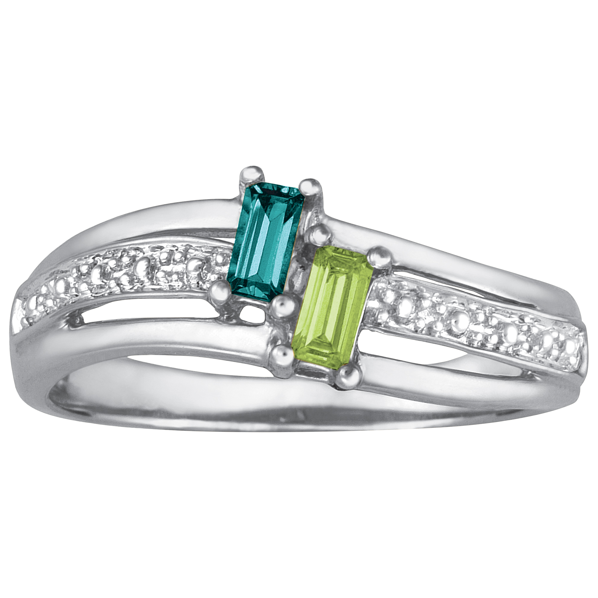 Image of Ladies Emerald-Cut Birthstone Ring: Beloved