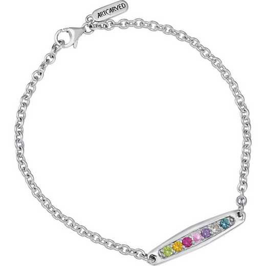 Women's Personalized Chain Bar Bracelet - The Story Collection
