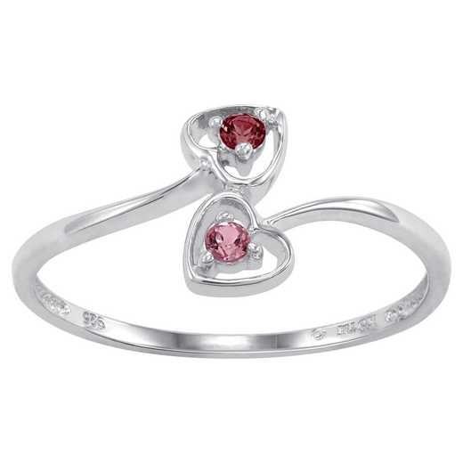 Two-Stone Heart Promise Ring: Chorus Quick Ship
