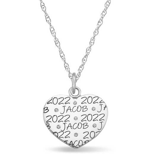 Heart-Shaped Personalized Pendant: Echo