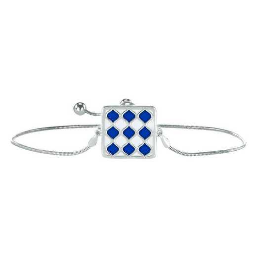 Ladies’ Alum Diamond Pattern Square Pendant Bracelet