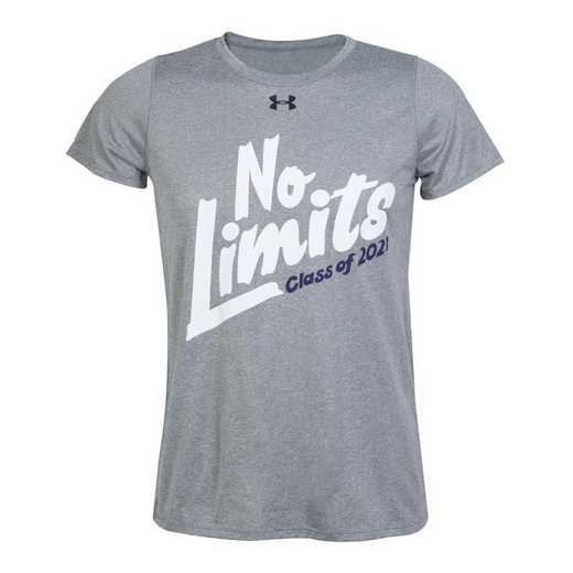 Under Armour Women's No Limits 2021 T-Shirt, Gray w/ Purple