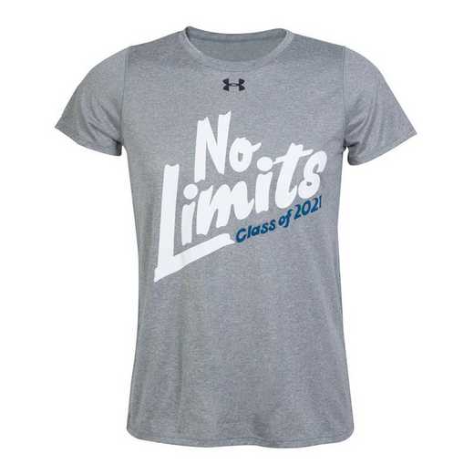 UnderArmour Men's No Limits 2021 T-Shirt, Gray w/ Turquoise