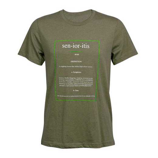 Senioritis 2021 T-Shirt, Olive