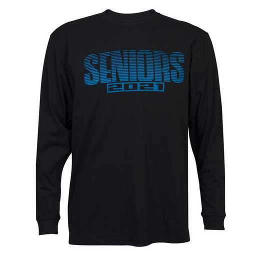 Men's Seniors 2021 Long Sleeve T-Shirt, Black