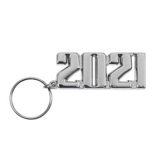 K022418: 2021 Silvertone Key Ring