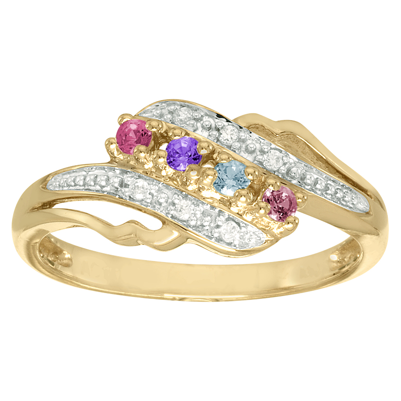Image of Women's Four Stone Family Ring: Jubilee Quick Ship