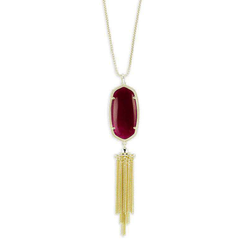 maroon kendra scott necklace