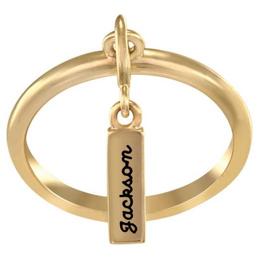 Personalized Hanging Charm Ring: Nomen