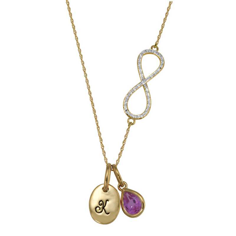 Sterling Silver - High Polished Infinity Loop Sideways Necklace - Edward  Warren Jewelers