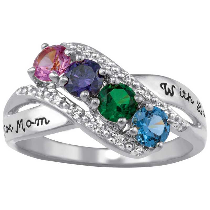 Mother's Four-Stone Family Ring: Starlight