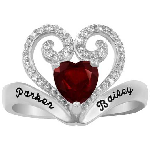 Women’s Heart and Crown Promise Ring: Thine