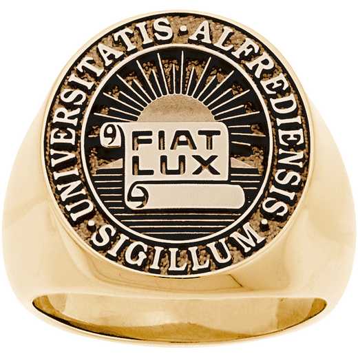 Alfred University Men's Large Round Signet Ring