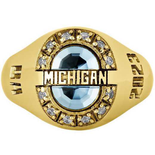 University of Michigan Ann Arbor Women's Enlighten College Ring